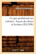 Ce Que Produisent Nos Colonies: Lecons de Choses Et Lectures (Ed.1896)