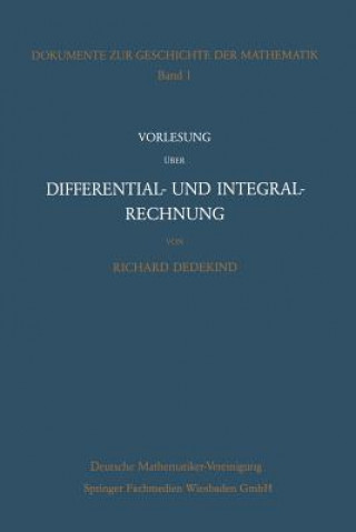 Vorlesung UEber Differential- Und Integralrechnung 1861/62