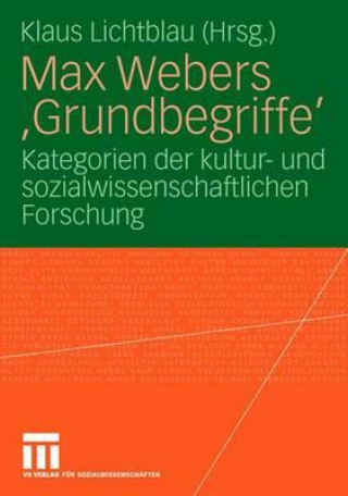 Max Webers 'grundbegriffe'