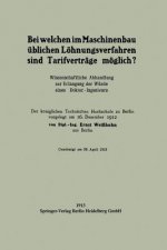 Bei Welchen Im Maschinenbau  blichen L hnungsverfahren Sind Tarifvertr ge M glich?