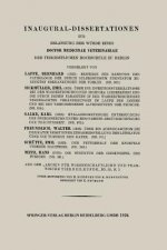 Beitrage Zur Kenntnis Der Pathologie Der Durch Sclerostomum Edentatum Erzeugten Erkrankungen Der Fohlen