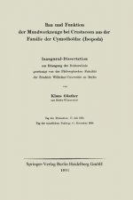 Bau Und Funktion Der Mundwerkzeuge Bei Crustaceen Aus Der Familie Der Cymothoidae (Isopoda)