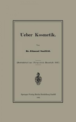 Ueber Kosmetik