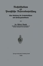 Rechtsstudium Und Preussische Referendarprufung