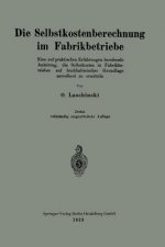 Selbstkostenberechnung Im Fabrikbetriebe