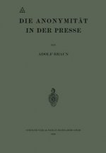 Die Anonymitat in Der Presse