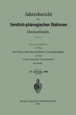 Jahresbericht Der Forstlich -- Ph nologischen Stationen Deutschlands