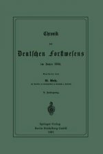 Chronik Des Deutschen Forstwesens Im Jahre 1884