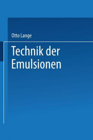 Technik Der Emulsionen