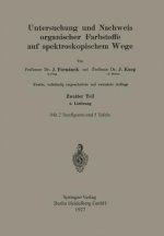 Untersuchung Und Nachweis Organischer Farbstoffe Auf Spektroskopischem Wege