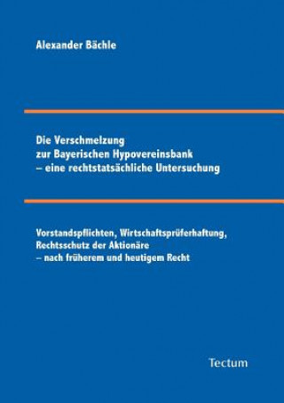 Verschmelzung zur Bayerischen Hypovereinsbank - eine rechtstatsachliche Untersuchung