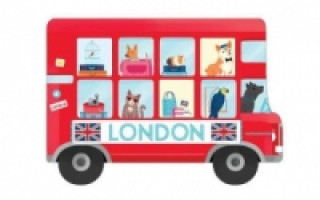 London Bus Shaped Cover Sticky Notes
