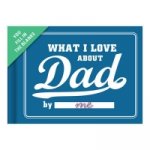 Knock Knock What I Love about Dad Book Fill in the Love Fill-in-the-Blank Book & Gift Journal