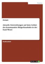 Aktuelle Entwicklungen auf dem Gebiet des kommunalen Bürgerhaushalts in der Stadt Wesel