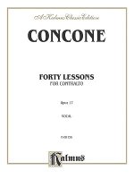 CONCONE 40 LESSONS ALTO OP 17 V