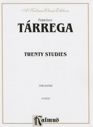 TARREGA TWENTY STUDIES FOR GTR