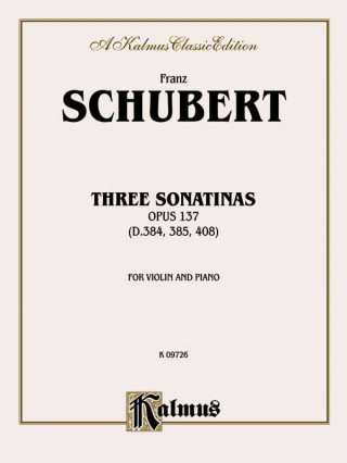 SCHUBERT 3 SONATAS VIOLIN
