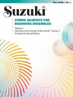 STRING QUARTETS FOR BEGIN ENS 3