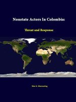 Nonstate Actors in Colombia: Threat and Response