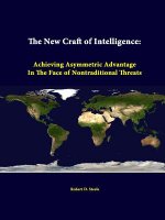 New Craft of Intelligence: Achieving Asymmetric Advantage in the Face of Nontraditional Threats