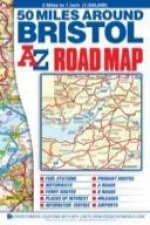 50 Miles around Bristol A-Z Road Map