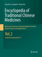 Encyclopedia of Traditional Chinese Medicines - Molecular Structures, Pharmacological Activities, Natural Sources and Applications