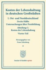 Kosten der Lebenshaltung in deutschen Großstädten.