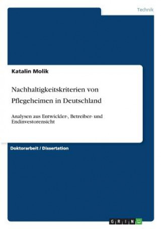 Nachhaltigkeitskriterien von Pflegeheimen in Deutschland