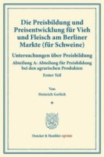 Die Preisbildung und Preisentwicklung für Vieh und Fleisch am Berliner Markte (für Schweine).
