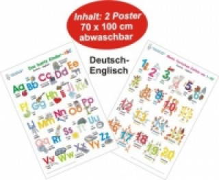 Das bunte Kinder-ABC + Meine tierischen Zahlen von 1-20 Deutsch/Englisch, 2 Teile