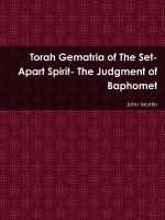 Torah Gematria of the Set-Apart Spirit- the Judgment of Baphomet