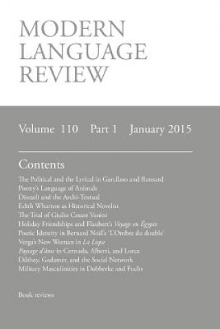 Modern Language Review (110