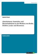Absolutismus. Staatsidee und Herrschaftsform in den Werken von Bodin, Hobbes, Locke und Rousseau