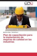 Plan de capacitacion para la implantacion de mejoras de calidad en las industrias