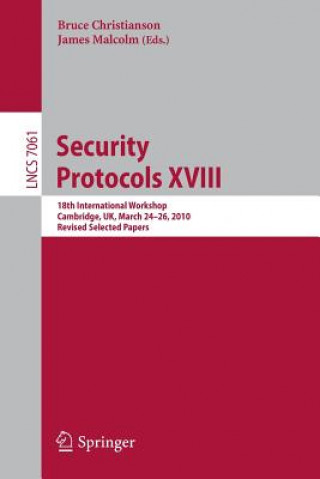 Security Protocols XVIII