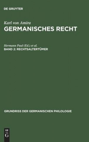 Germanisches Recht, Band 2, Rechtsaltertumer