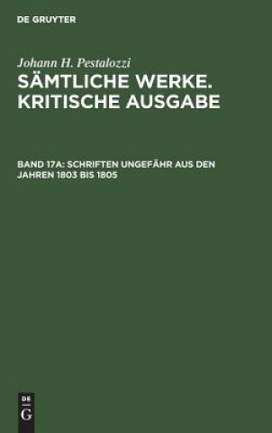 Schriften ungefahr aus den Jahren 1803 bis 1805