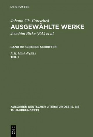 Ausgewahlte Werke, Bd 10/Tl 1, Ausgaben deutscher Literatur des 15. bis 18. Jahrhunderts Band 10/Teil 1