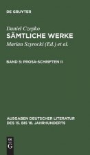 Samtliche Werke, Band 5, Prosa-Schriften II