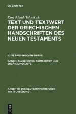 Allgemeines, Roemerbrief und Erganzungsliste