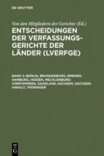 Entscheidungen der Verfassungsgerichte der Lander (LVerfGE), Band 5, Berlin, Brandenburg, Bremen, Hamburg, Hessen, Mecklenburg-Vorpommern, Saarland, S
