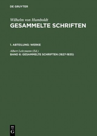 Gesammelte Schriften, Band 6, Gesammelte Schriften (1827-1835)