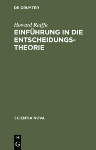 Einfuhrung in die Entscheidungstheorie