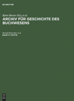 Archiv fur Geschichte des Buchwesens, Band 17, 1977/78