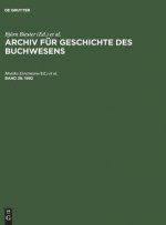 Archiv fur Geschichte des Buchwesens, Band 38, Archiv fur Geschichte des Buchwesens (1992)