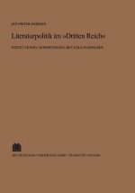 Literaturpolitik Im Dritten Reich