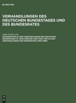 Sachregister Zu Den Verhandlungen Des Deutschen Bundestages 10. Wahlperiode (1983-1987) Und Zu Den Verhandlungen Des Bundesrates (1983-1986)