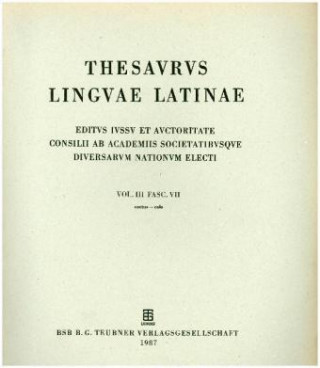 Thesaurus linguae Latinae. c - comus / coetus - colo
