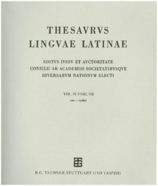 Thesaurus linguae Latinae. con - cyulus / cur - cyulus