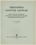 Thesaurus linguae Latinae. . d - dze / duco - dze